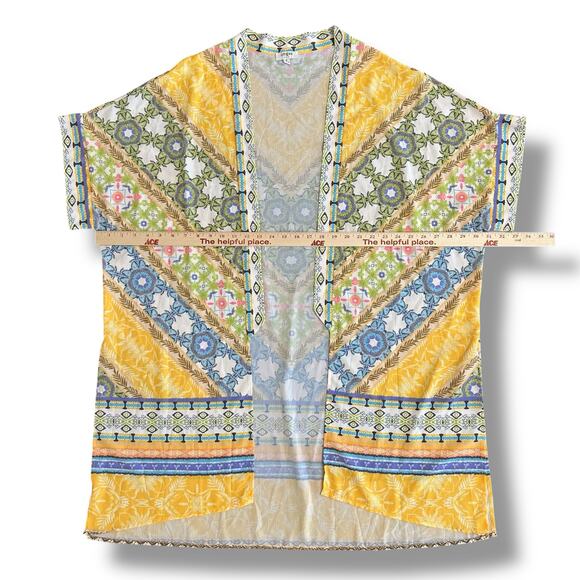Umgee Kimono Cardigan Women’s Small Multicolor Boho Festival Beach Cover Up - Picture 3 of 7